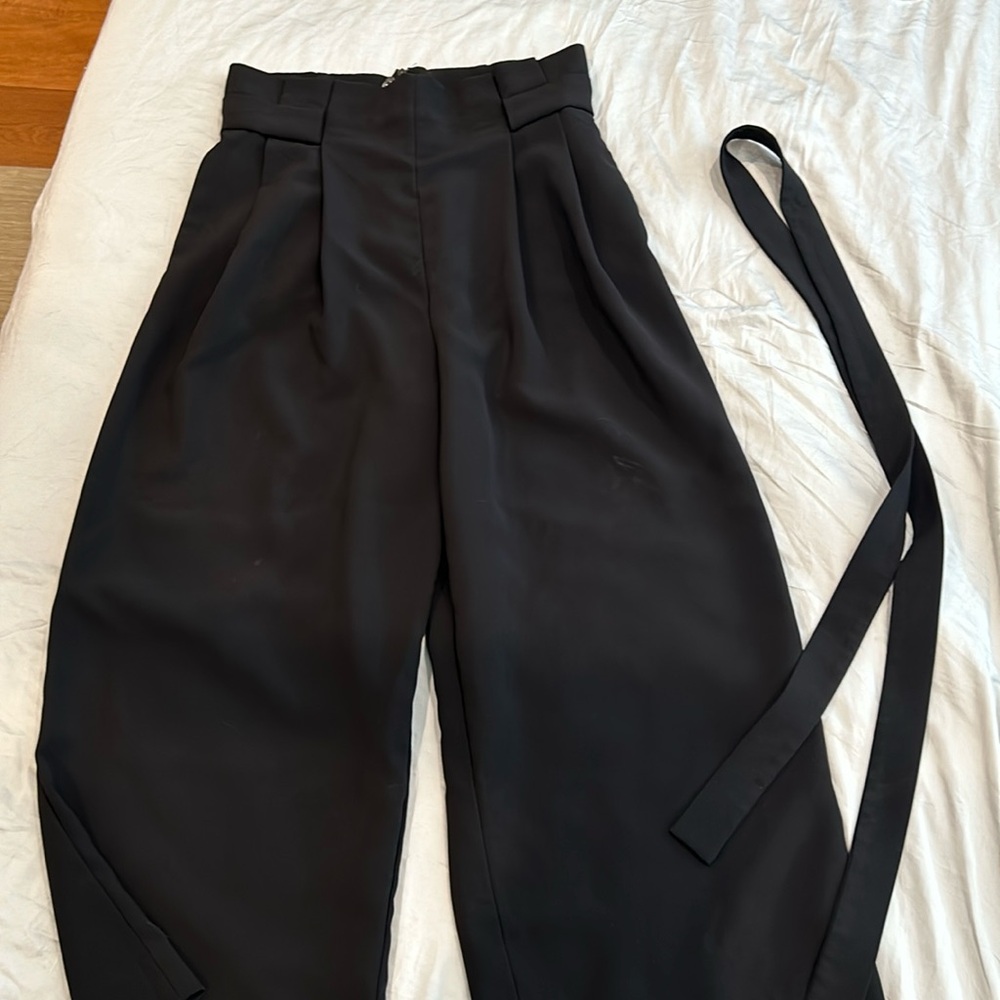 COS High-waisted  paperbag waist trouser pants
